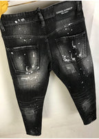 Slim-Fit Distressed Denim Jeans