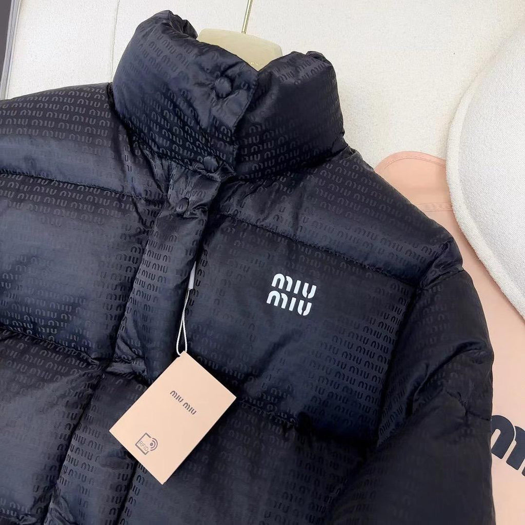 Shiny Black Puffer Jacket