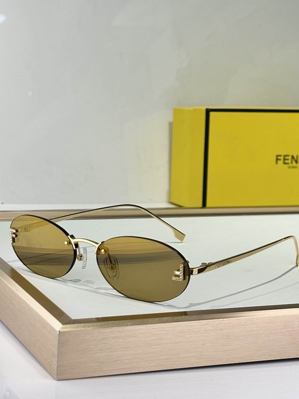 Slim Oval Metal Sunglasses