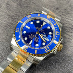 Blue Gold Dial Automatic Diver Watch 40 mm