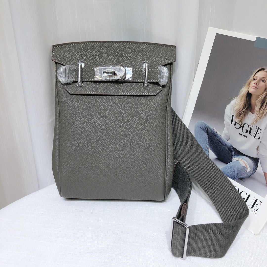Togo Leather Chest Bag