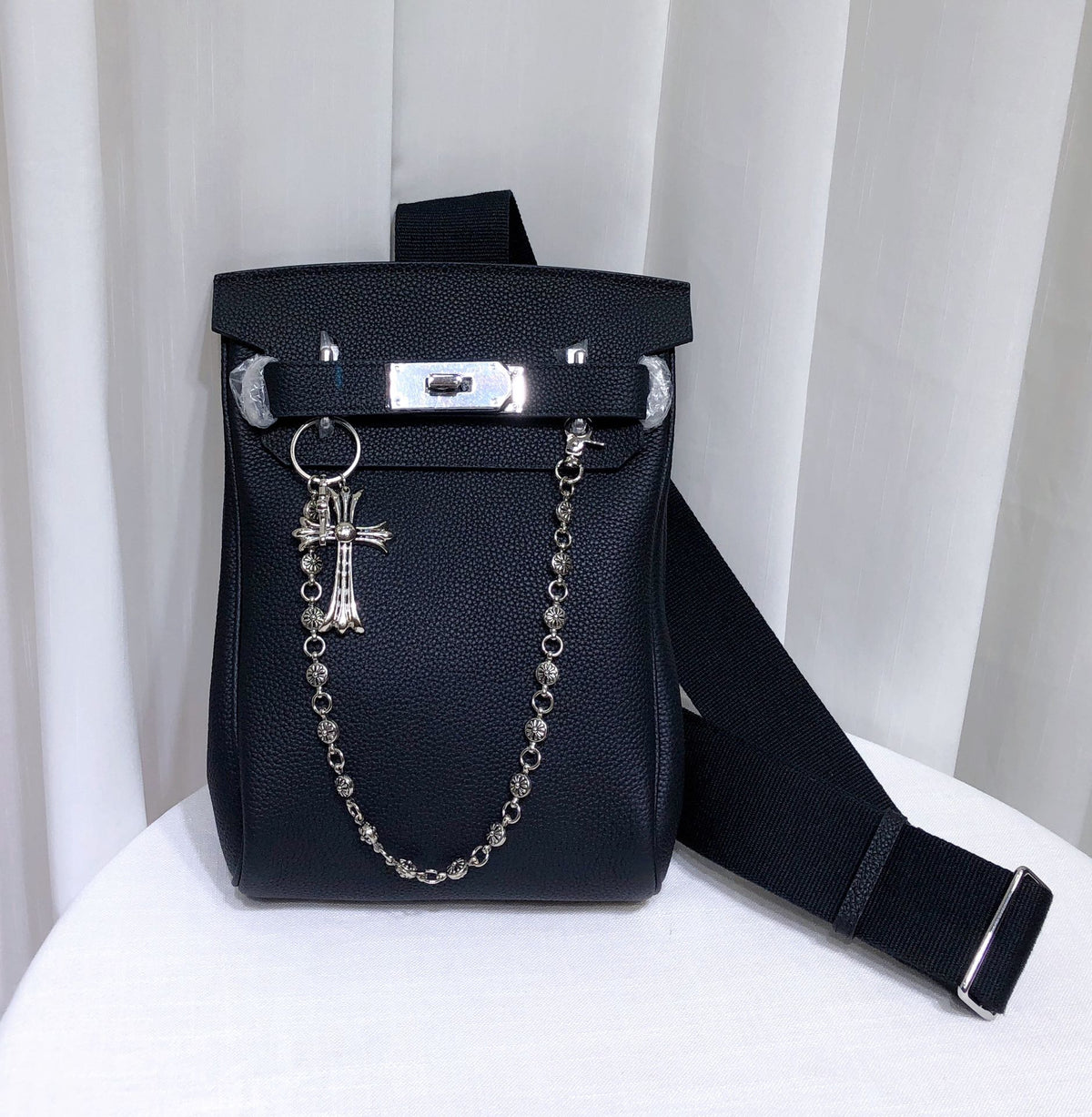 Togo Leather Chest Bag