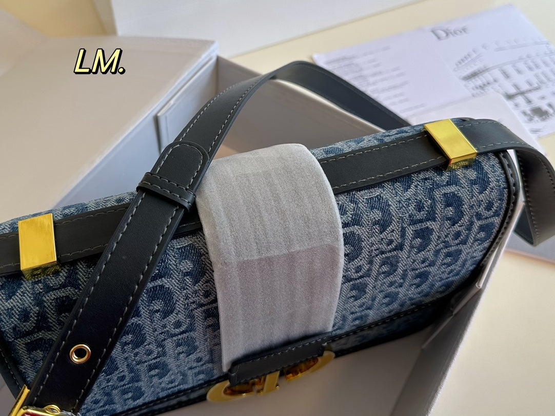 Vintage Denim Shoulder Bag