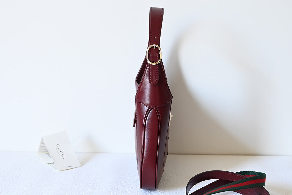 Jackie New Version Shoulder Bag Red Leather